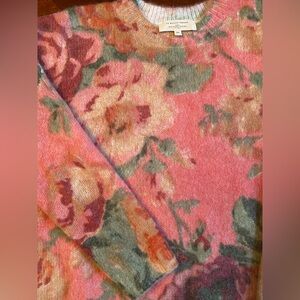 Sézane, Floral, Mohair Blend Sweater (Dioni Jumper, Almeria Print), Size XS